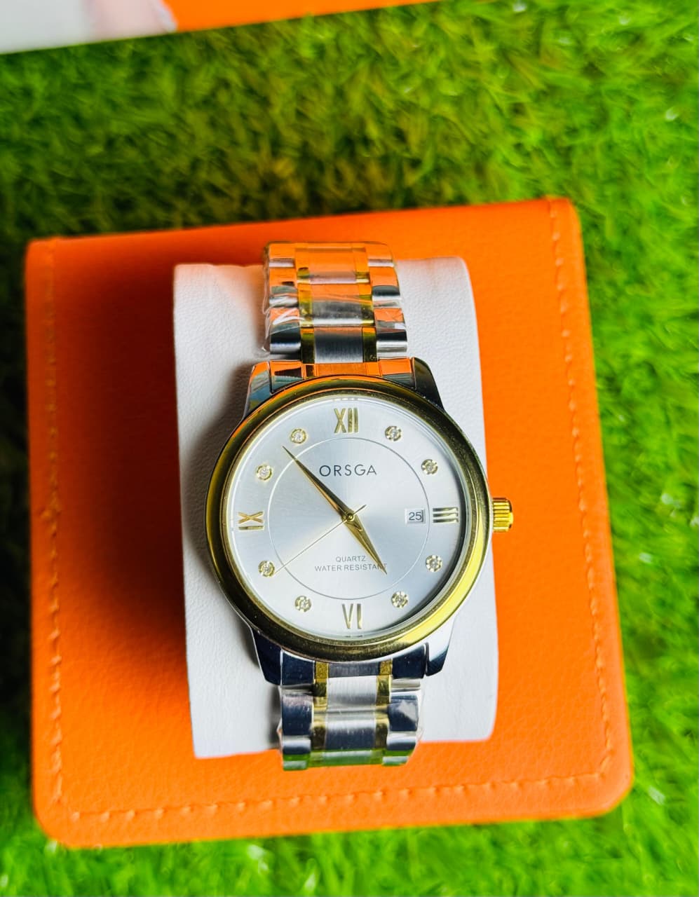 ORSGA MENS QUARTZ WATCH SILVER